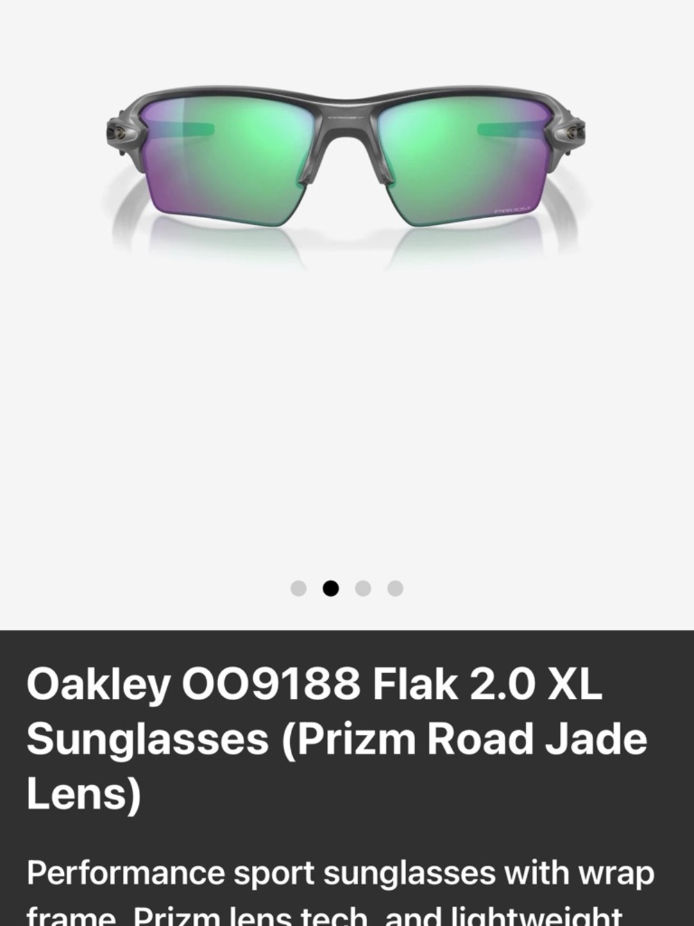 Oakley Flak 2.0 XL Sunglasses - Black Frame with Green/Purple Mirrored Lenses
